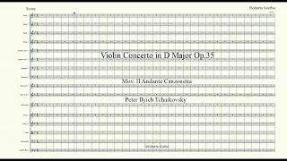 Violin Concerto in D Major Op 35 II Andante Orch version P Tchaikovsky
