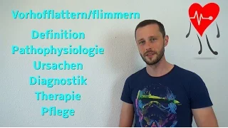 Das Vorhofflimmern und Vorhofflattern