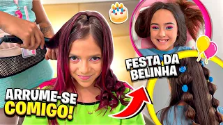 ARRUME-SE COM A GENTE PARA FESTA DE 11 ANOS DA BELINHA Tema Stitch (Jéssica e família)