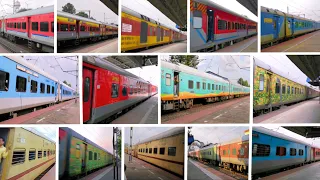 (15 in 1) Non Stop Amazing Multicolured All Types of Trains of भारतीय रेलवे|| #trending