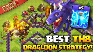 How to ZAP DRAGONS at Town Hall 8! Best TH8 Attack Strategy in 2022 | Clash of Clans