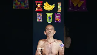 Emoji Eating🍌🍓🍡🍫🍹🧃🥧🍟🥖🥨🍟Challenge 🍿🍭🍭Aja Kitchen in Shorts #shorts #ytshorts #emojichallenge