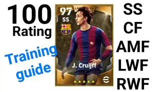 How to Train legendary J. Cruijff to overall rating 100 | eFootball 2023