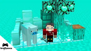 HER ŞEY ELMASTAN DÜNYASI BİR GÜN YAŞAMAK - Minecraft