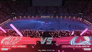 NHL 24 Gameplay Game  62 - Red Wings vs Avalanche (Superstar) [4K 60fps]