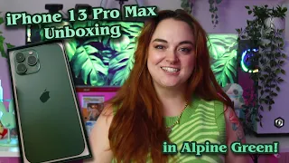 iPhone 13 Pro Max in Alpine Green Unboxing! | New Phone After 4 Years