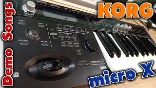 Korg micro X - синтезатор из 2006 года. Небольшой обзор и послушаем Demo songs. Triton в миниатюре!