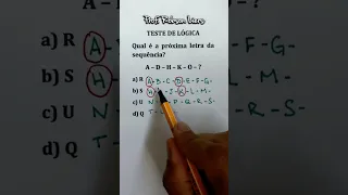 TESTE DE LÓGICA 😬 RACIOCÍNIO LÓGICO | Prof Robson Liers #matemática #shorts #rlm