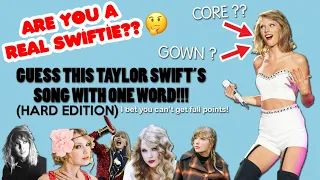 GUESS this Taylor Swift's song with ONE WORD (HARD EDITION) | PopBop!