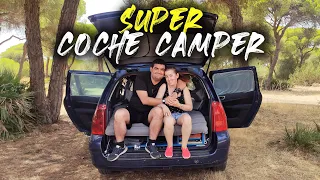 #38 COCHE CAMPER por 500€💰 con Lavadora y WC🚽 Peugeot 307 Ranchera🚗 | Al Son de mi Furgón