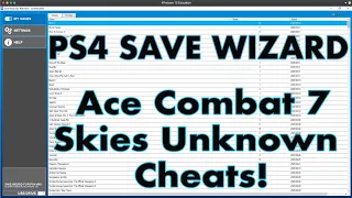 Ace Combat 7: Skies Unknown - Max Money Cheats | PS4 Save Wizard