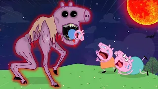 Zombie Apocalypse, George gets captured by Almamula Zombies🧟‍♀️ | Peppa Pig Funny animation