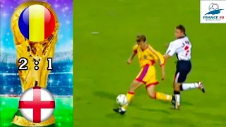 Romania vs England Group G World Cup 1998