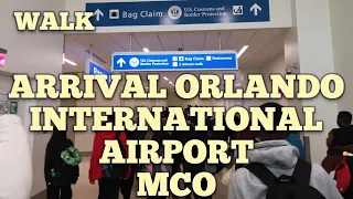 Arrival Orlando International Airport Florida USA
