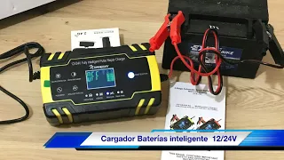 Cargador Baterías inteligente 12/24V recuperación de baterías AGM/GEL económico