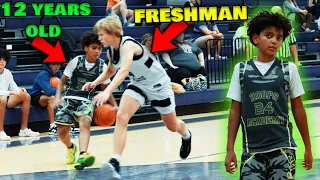 12 year old Beckham Black Drops 35 against HS Freshman!!😧