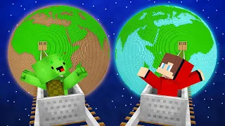How Mikey and JJ Found Road To POOR and RICH Planets in Minecraft (Maizen)