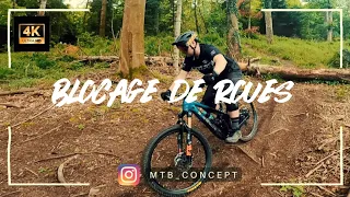 VTT BLOCAGE DE ROUES  DANS LE RAIDE