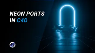 Neon Light in Octane Render with Abstract Portal in C4D [Tutorial's Cinema4D][Beginning]