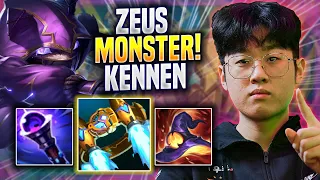 ZEUS IS A MONSTER WITH KENNEN! - T1 Zeus Plays Kennen TOP vs Fiora! | Preseason 2023