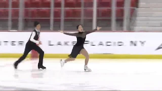 Jordan Lin/Morgan Sletten 2019 Lake Placid Ice Dance Championships RD