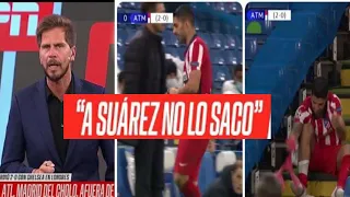 LUIS SUAREZ CABREADO TRAS SER SUSTITUIDO ! ATLETICO DE MADRID VS CHEALSEA LUIS SUAREZ