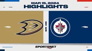 NHL Highlights | Ducks vs. Jets - March 15, 2024