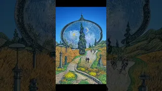 Asking AI to Expand Vincent Van Gogh Paintings!