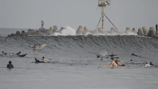 East Coast Pumps Surfing New Jersey | Hurricane Franklin Manasquan Inlet