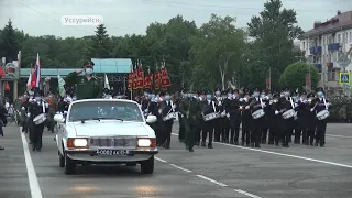 В Уссурийске прошла очередная репетиция Парада Победы