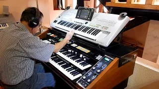 Hammond X66, YamahaPSRS950,Como un Duende,Omar G  Flores Castañeda