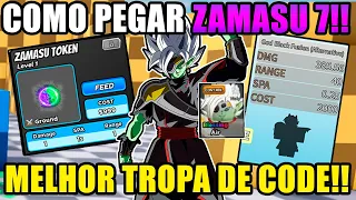 [New Unit Code!] COMO PEGAR E EVOLUIR ZAMASU 7 ESTRELAS NO ALL STAR TOWER DEFENSE