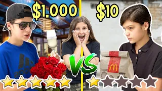 Cita POBRE $10 vs cita MILLONARIA $1000 - Mimi Land reto extremo con LOS GEMELOS