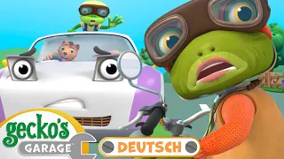 Omas Gecko-Autorennen | 90-minütige Zusammenstellung｜Geckos Garage Deutsch｜LKW für Kinder 🛠️