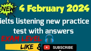 ielts listening practice test with answers|4.2.2024|#ielts #listening #new #practice #answers