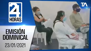 Noticias Ecuador: Noticiero 24 Horas 23/01/2022 (Emisión Dominical- Central)