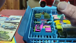 diesel road roller build, corgi db5 and I bought a matchbox collectors case.