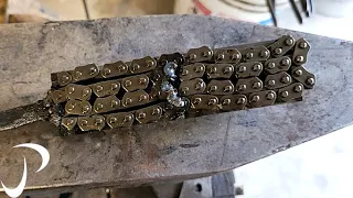 Making Damascus From Motor Chain