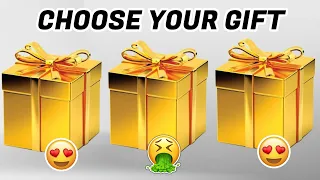 Choose your gift🎁😍 || 3 gift box challenge😍🤮 | good vs bad | #wouldyourather #pickonekickone