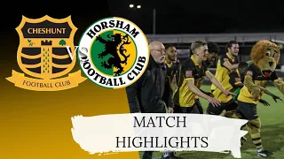 Match Highlights Cheshunt FC 1 - 0 Horsham FC