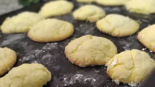 Lemon cookies that melt in your mouth |soft lemon cookies