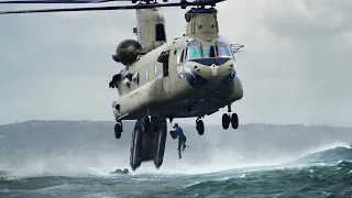 US Insane Special Insertion With Massive Helicopter in Middle of the Sea