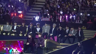 2018 MAMA HK 워너원(WANNA ONE)+유겸+ 마크(GOT7) Reaction to 세븐틴 (SEVENTEEN)