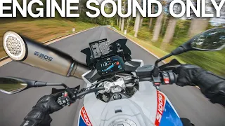 SHE SCREAMS! BMW S 1000 XR BOS exhaust sound [RAW Onboard]