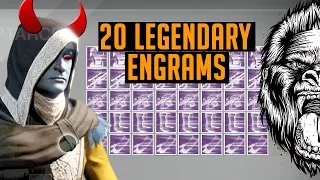 Destiny Legendary Engrams | Opening 20 Legendary engrams