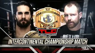 WWE TLC 2018 Match Card - Seth Rollins vs Dean Ambrose (Intercontinental Championship)