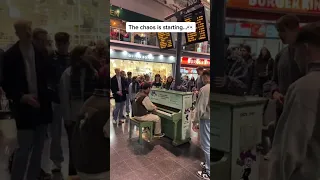 Cian Ducrot - Singing “I’ll be waiting” in the train station 👀 #shorts