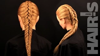 How to do an inverted fishtail braid hairstyle - video tutorial (How-to) Hair's How.