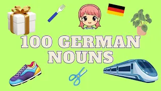 TOP 100 German Nouns for Kids | 100 Deutsche Nomen für Kinder | KidsGerman