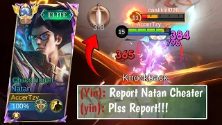 BANTAI BANTAI PUBLIK!! SESAKIT INI NATAN SAMPAI YIN GA MAEN!! BEST GAMEPLAY NATAN! - Mobile Legends